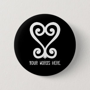 Sankofa Return and get it - Adinkra Symbol Pinback Button
