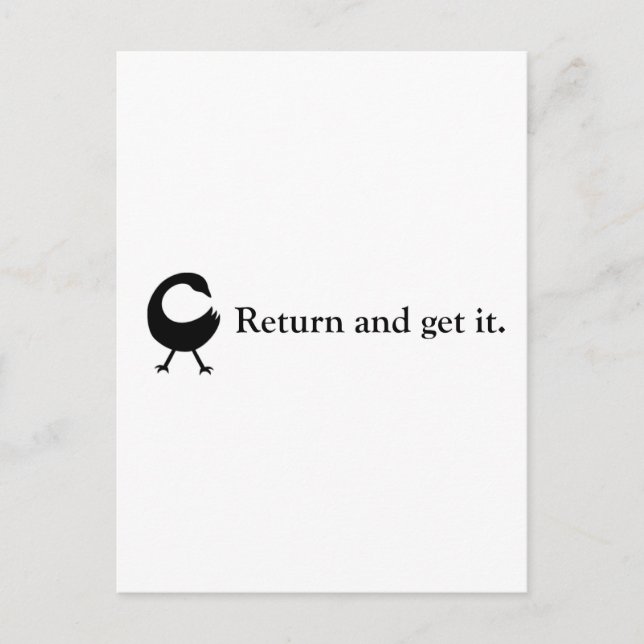 Sankofa "Return and get it." Postcard (Front)