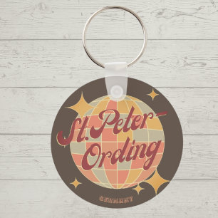 Sankt St Peter-Ording retro vintage disco Keychain