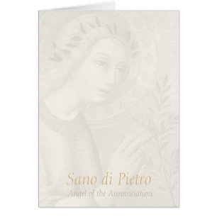 Sano di Pietro Annunciation angel CC0748 Hail Mary Cards