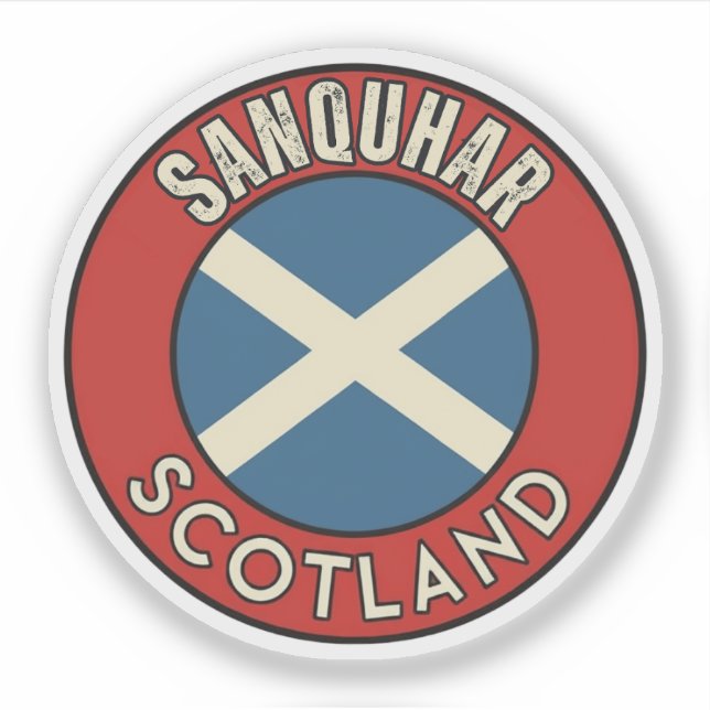 Sanquhar, Scotland Sticker (Front)