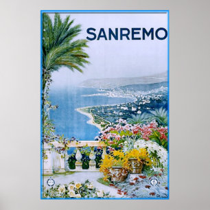 Sanremo, Italy Print (with border)