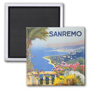 Sanremo Italy vintage travel Magnet