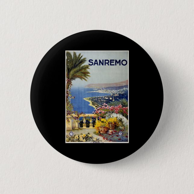Sanremo Pinback Button (Front)