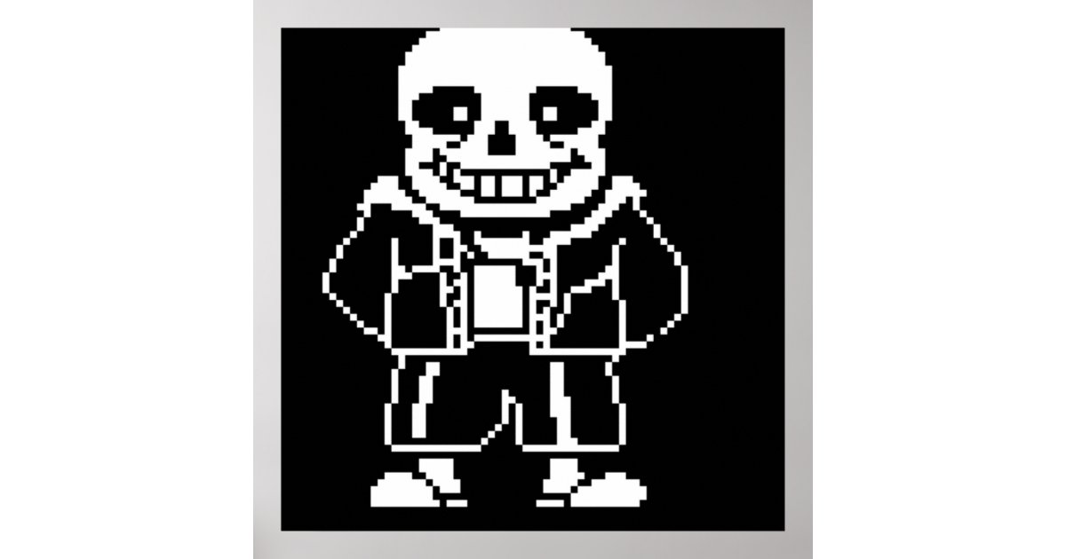 Undertale Sans Pixel Art Postcard for Sale by Pixel-Perfect