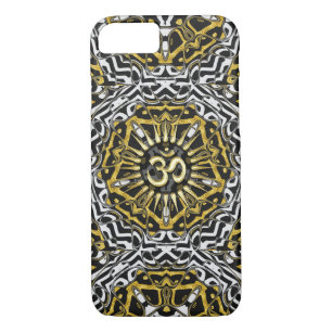 Sanskrit Om Gold Pentagon Wild One iPhone case