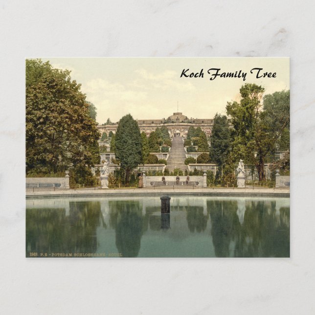 Sanssouci Palace, Potsdam, Berlin, Germany Postcard (Front)