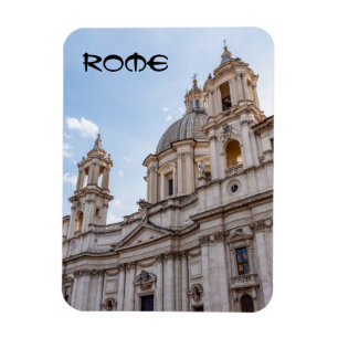 Sant Agnese Church in the Piazza Navona - Rome Magnet