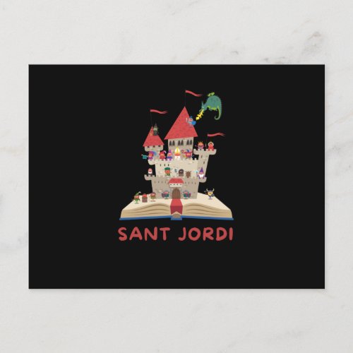 sant jordi postcard