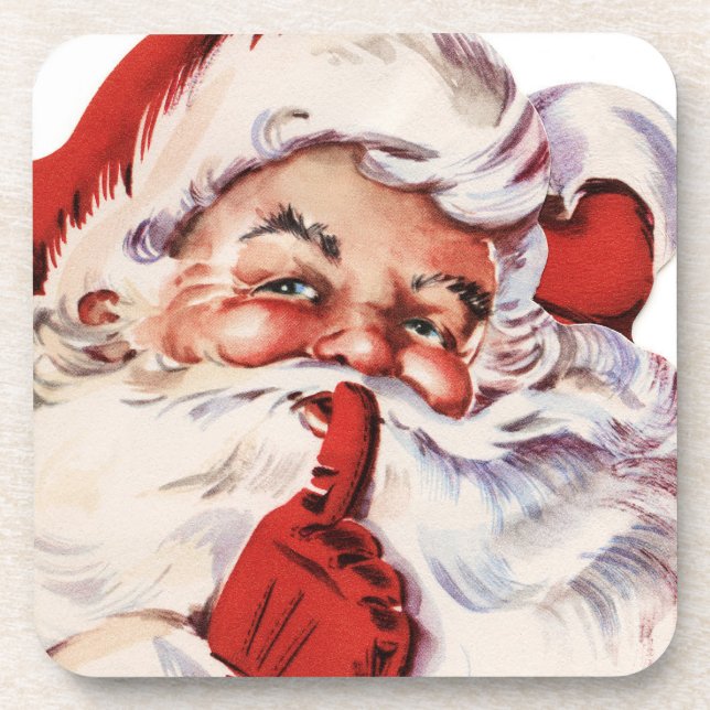 Santa 003 beverage coaster (Front)