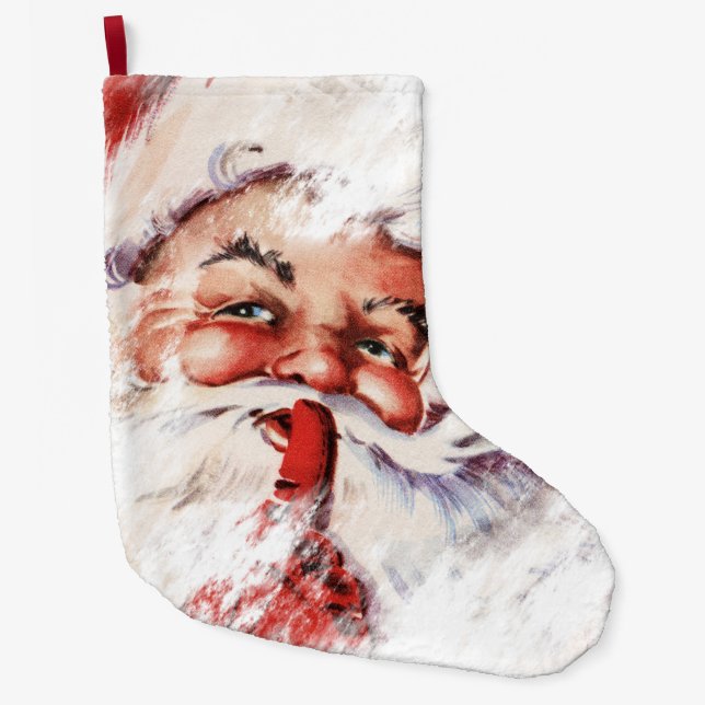 Santa 023 large christmas stocking (Front)