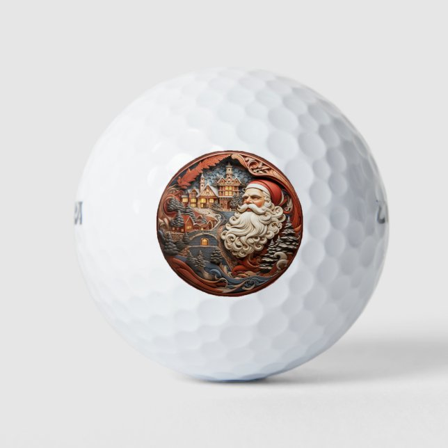Santa 3D Golf Balls (Front)