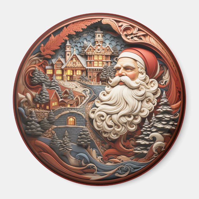 Santa 3D Magnet (Front)