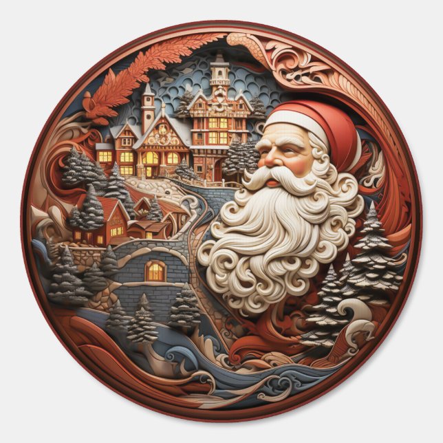 Santa 3D Yard Sign (Front)