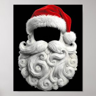 Santa 67 6 7 Six Seven Beard Cool Realistic  Poster