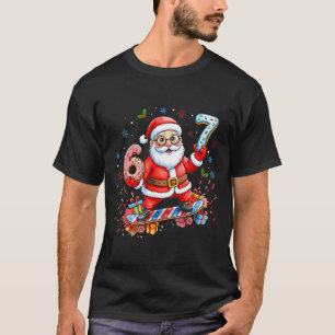 Santa 67 Meme Donut Skateboard Merry Christmas Boy T-Shirt