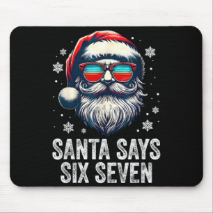 Santa 67 Meme Funny Six Seven Christmas Xmas Pajam Mouse Pad
