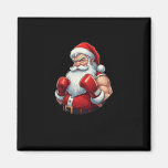 Santa A Boxer Funny Christmas Boxing Ho Ho-ly Knoc Magnet