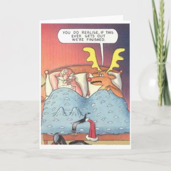Santa Affair Holiday Card by Unique_Christmas at Zazzle