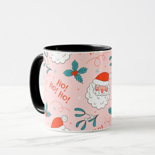 Santa all over print Joyful Greetings collection Mug
