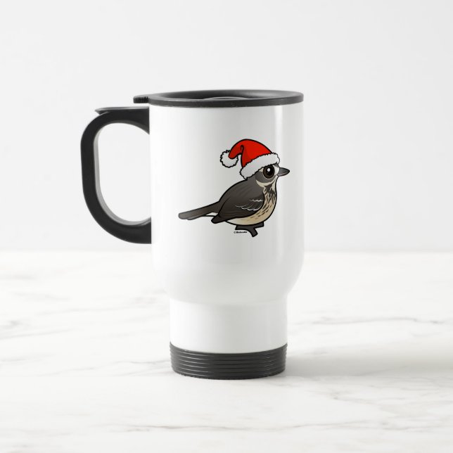 Santa American Pipit Travel Mug (Left)