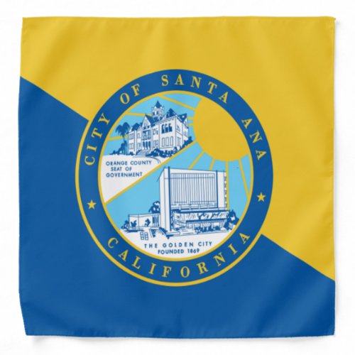 Santa Ana California City flag Bandana