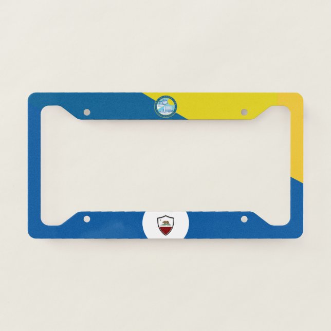 Santa Ana (California) city flag  License Plate Frame (Front)