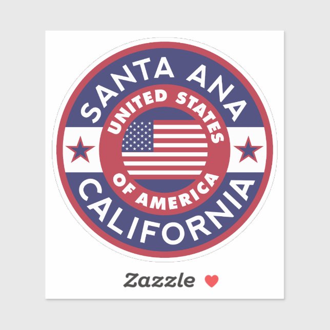 SANTA ANA, California Sticker (Sheet)