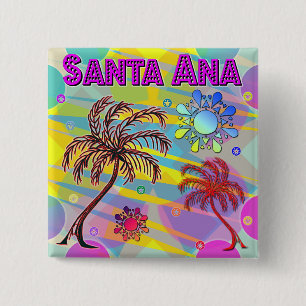 Santa Ana Happy and Hope Button