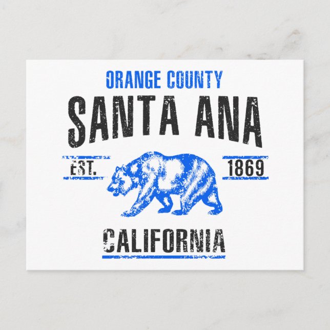 Santa Ana Holiday Postcard (Front)