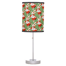 Santa and Candy Canes Lamp