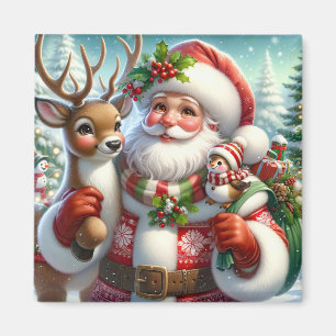 Santa and Companion Magnet
