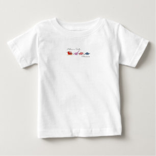 "Santa and Dinosaurs Magic" Baby T-Shirt