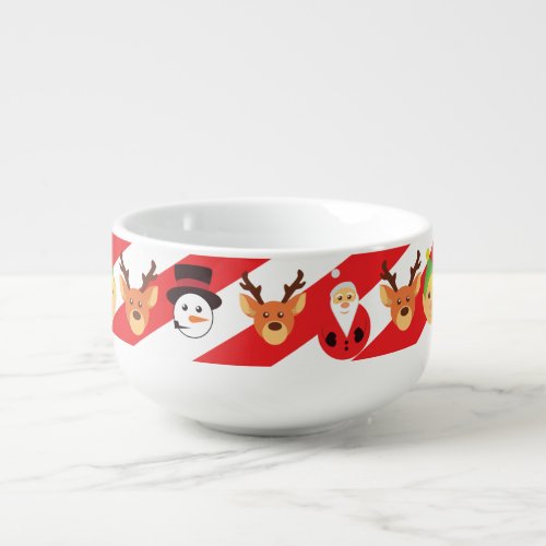 Santa and Friends Soup Mug