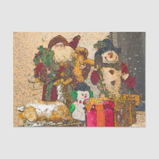 SANTA AND FRIENDS TISSUE PAPER