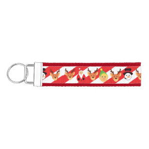 Santa and Friends Wrist Keychain