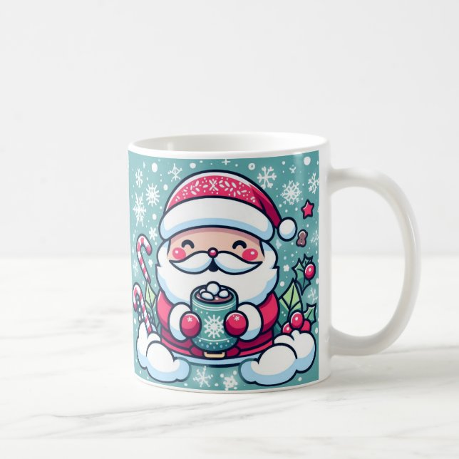Santa And His Cocoa Coffee Mug (Right)