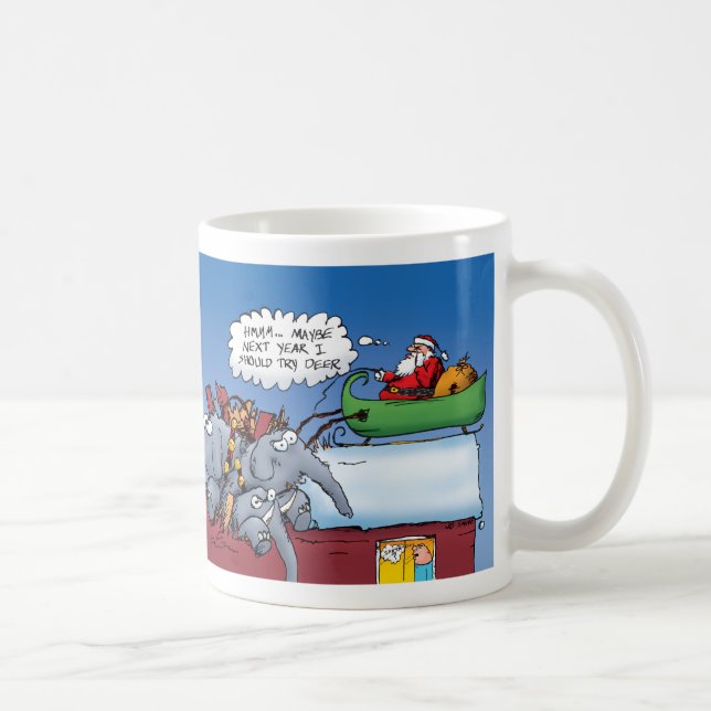 Santa and his Elephants Mug (Right)