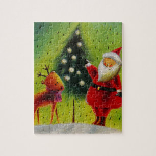 Santa and his Reindeer Jigsaw Puzzle