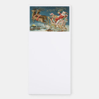 Santa And His Sleigh Magnetic Notepad