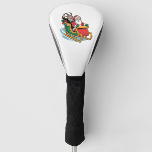 Santa and Krampus Evil Dark Christmas Horror Xmas Golf Head Cover