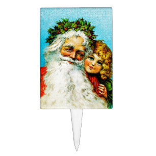 Santa and Me Cake Topper