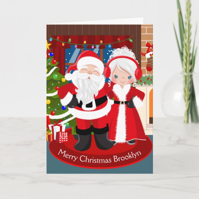 Santa and Mrs. Claus Holiday Card (Front)