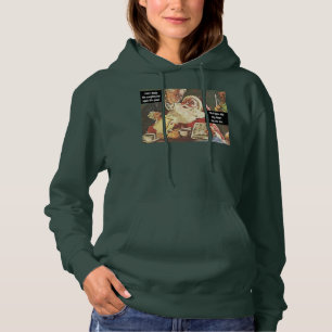 Santa and Mrs. Claus Naughty is Nice Vintage Funny Hoodie