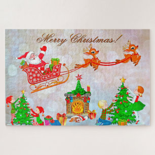 Santa and Reindeer Jigsaw Puzzle