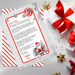 Santa and Reindeer Letter from Santa to Child Invitation<br><div class="desc">Create cherished memories and bring the magic of Christmas alive with our Santa's Letter template. This beautifully crafted letter from Santa Claus at the North Pole will make your child's eyes sparkle with delight. Imagine the joy on their face as they receive a personalized message from Santa, praising their good...</div>