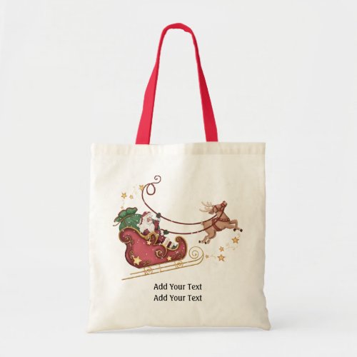 Santa and Reindeer Tote _ SRF