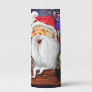 Santa and Reindeers Funny Christmas Candle