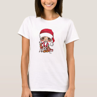 Santa and Rudolf T Shirt