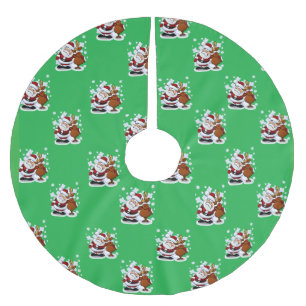 Santa and Sack Christmas Tree Skirt